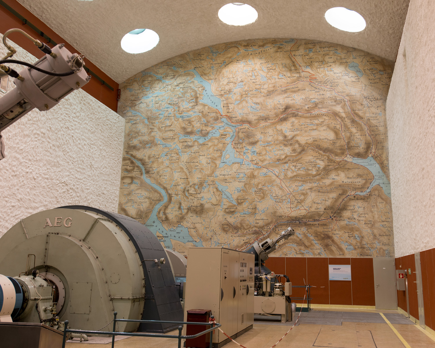 Machine room at Mår power plant